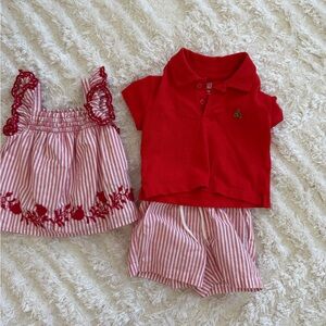 GAP Red Polo and Striped Set for Kids